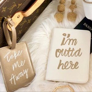 Super cute pass port cover and luggage tag!